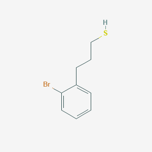 molecular formula C9H11BrS B7906097 3-(2-Bromophenyl)propane-1-thiol 