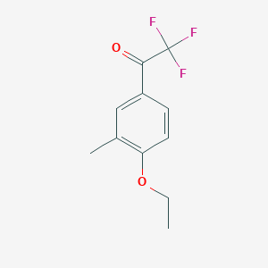 molecular formula C11H11F3O2 B7906112 4'-Ethoxy-3'-methyl-2,2,2-trifluoroacetophenone 