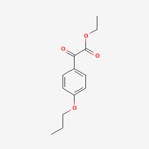 molecular formula C13H16O4 B7906157 Ethyl 2-oxo-2-(4-propoxyphenyl)acetate 