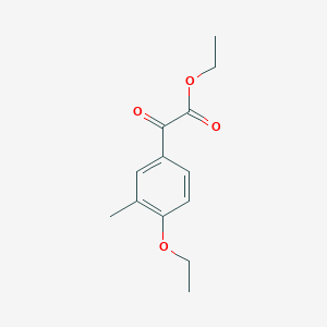 molecular formula C13H16O4 B7906159 Ethyl 4-ethoxy-3-methylbenzoylformate 