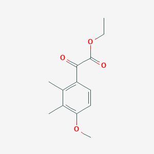 molecular formula C13H16O4 B7906162 (4-Methoxy-2,3-dimethylphenyl)oxo-acetic acid ethyl ester 