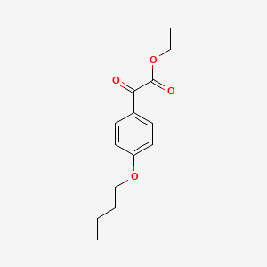 molecular formula C14H18O4 B7906221 Ethyl 2-(4-butoxyphenyl)-2-oxoacetate 