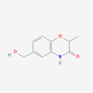 (+/-)-2-Methyl-3-oxo-6-hydroxymethyl-3,4-dihydro-2h-1,4-benzoxazine