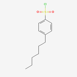 molecular formula C12H17ClO2S B7906299 4-Hexylbenzene-1-sulfonyl chloride 