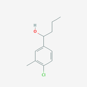 molecular formula C11H15ClO B7906303 1-(4-Chloro-3-methylphenyl)-1-butanol 