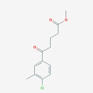 molecular formula C13H15ClO3 B7906305 Methyl 5-(4-chloro-3-methylphenyl)-5-oxovalerate CAS No. 1443327-41-0