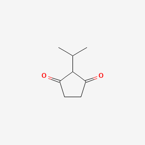 molecular formula C8H12O2 B7906327 2-异丙基环戊烷-1,3-二酮 