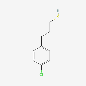 molecular formula C9H11ClS B7906350 3-(4-Chlorophenyl)propane-1-thiol 