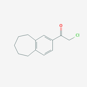 molecular formula C13H15ClO B7906368 2-chloro-1-(6,7,8,9-tetrahydro-5H-benzo[7]annulen-3-yl)ethanone 