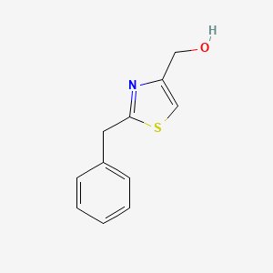 molecular formula C11H11NOS B7906386 2-Benzyl-4-hydroxymethylthiazole 