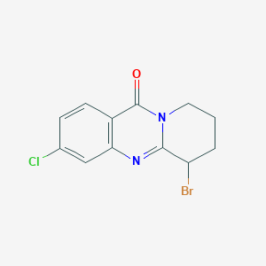 6-bromo-3-chloro-6H,7H,8H,9H,11H-pyrido[2,1-b]quinazolin-11-one