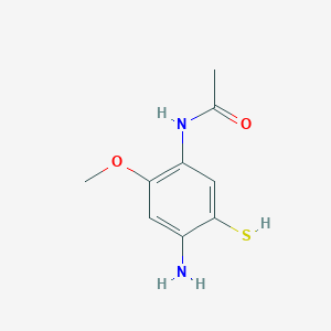 N-(4-amino-2-methoxy-5-sulfanylphenyl)acetamide