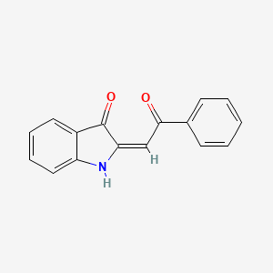 molecular formula C16H11NO2 B7906528 (2E)-2-(2-oxo-2-phenylethylidene)-2,3-dihydro-1H-indol-3-one 