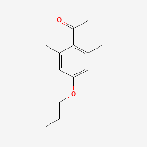molecular formula C13H18O2 B7906553 1-(2,6-Dimethyl-4-propoxyphenyl)ethanone 