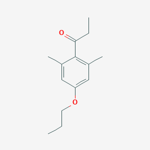 molecular formula C14H20O2 B7906554 1-(2,6-二甲基-4-丙氧基苯基)丙-1-酮 