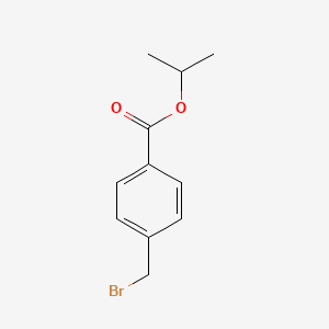 molecular formula C11H13BrO2 B7906608 Propan-2-yl 4-(bromomethyl)benzoate 