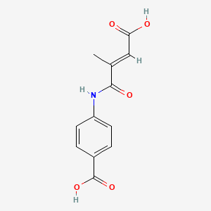 4-[[(E)-3-carboxy-2-methylprop-2-enoyl]amino]benzoic acid