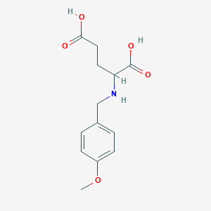 molecular formula C13H17NO5 B7906662 N-(4-甲氧基苄基)谷氨酸 