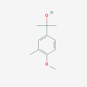 molecular formula C11H16O2 B7906687 2-(4-Methoxy-3-methylphenyl)-2-propanol 