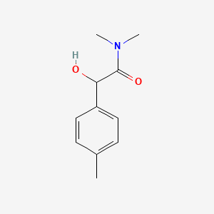molecular formula C11H15NO2 B7906697 2-Hydroxy-N,N-dimethyl-2-(p-tolyl)acetamide 