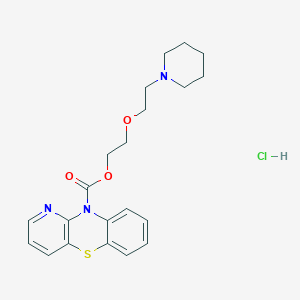 molecular formula C21H26ClN3O3S B079067 Pipazethate hydrochloride CAS No. 14056-67-8
