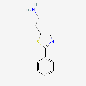 molecular formula C11H12N2S B7906704 2-(2-Phenyl-thiazol-5-YL)-ethylamine CAS No. 910387-52-9