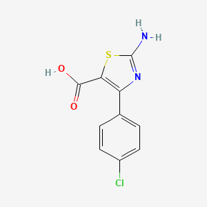 2-Amino-4-(4-chlorophenyl)-5-thiazolecarboxylic acid