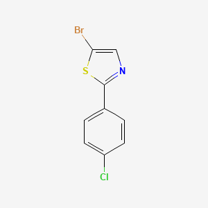 molecular formula C9H5BrClNS B7906723 5-Bromo-2-(4-chlorophenyl)thiazole 