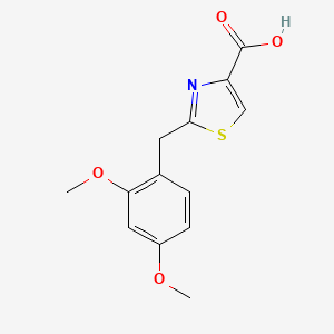 2-[(2,4-Dimethoxyphenyl)methyl]-1,3-thiazole-4-carboxylicacid