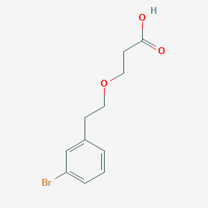 molecular formula C11H13BrO3 B7906850 3-(3-Bromophenethoxy)propanoic acid 