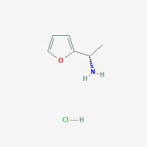 molecular formula C6H10ClNO B7906891 (1S)-1-(furan-2-yl)ethan-1-amine hydrochloride 