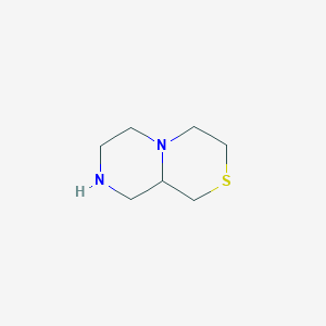 molecular formula C7H14N2S B7906906 Octahydropyrazino[2,1-c][1,4]thiazine 