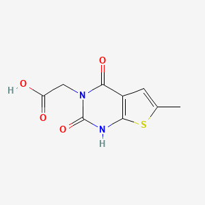 2-{6-methyl-2,4-dioxo-1H,2H,3H,4H-thieno[2,3-d]pyrimidin-3-yl}acetic acid