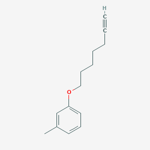 molecular formula C14H18O B7906948 1-(Hept-6-yn-1-yloxy)-3-methylbenzene 