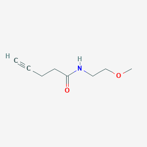 molecular formula C8H13NO2 B7906972 n-(2-Methoxyethyl)pent-4-ynamide 