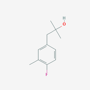 molecular formula C11H15FO B7907000 1-(4-Fluoro-3-methylphenyl)-2-methyl-2-propanol 