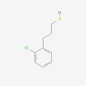 molecular formula C9H11ClS B7907049 3-(2-Chlorophenyl)propane-1-thiol 