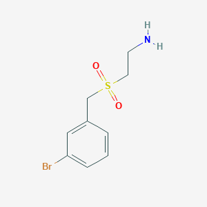 molecular formula C9H12BrNO2S B7907207 2-((3-Bromobenzyl)sulfonyl)ethanamine 