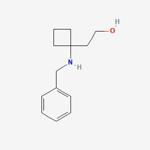 molecular formula C13H19NO B7907254 2-(1-(Benzylamino)cyclobutyl)ethanol 