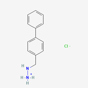 molecular formula C13H15ClN2 B7907257 1-(p-Phenylbenzyl)hydrazine hydrochloride 