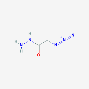 molecular formula C2H5N5O B7907281 2-Azidoacetohydrazide 