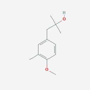 molecular formula C12H18O2 B7907373 1-(4-Methoxy-3-methylphenyl)-2-methyl-2-propanol 