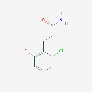 3-(2-Chloro-6-fluorophenyl)propanamide
