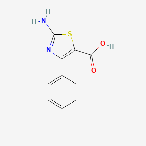 molecular formula C11H10N2O2S B7907429 2-Amino-4-(4-methylphenyl)-1,3-thiazole-5-carboxylic acid 
