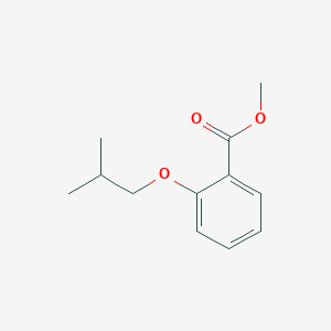molecular formula C12H16O3 B7907525 苯甲酸, 2-(2-甲基丙基)氧基-, 甲酯 