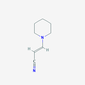 molecular formula C8H12N2 B7907585 3-Piperidinoacrylonitrile 