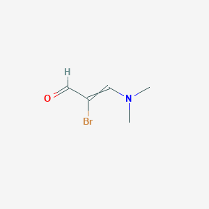 molecular formula C5H8BrNO B7907645 2-Propenal, 2-bromo-3-(dimethylamino)- 