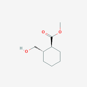 molecular formula C9H16O3 B7907738 methyl (1S,2S)-2-(hydroxymethyl)cyclohexane-1-carboxylate 