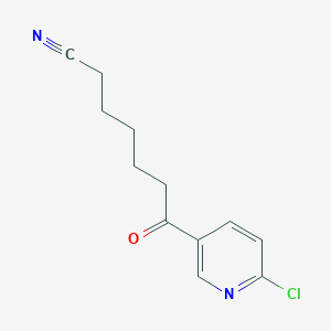 7-(6-Chloropyridin-3-yl)-7-oxoheptanenitrile