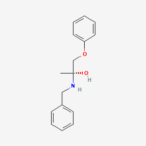 molecular formula C16H19NO2 B7907847 2-Propanol,1-phenoxy-3-[(phenylmethylene)amino]-,(2R)- 
